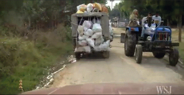 Transporting Vegetables Across India - from farmers to retail stores